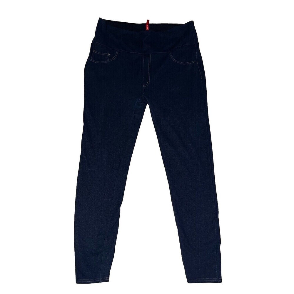 Spanx Womens Plus Size 1X Pull-On Jean-ish Ankle Legging Blue Skinny (See Desc.)